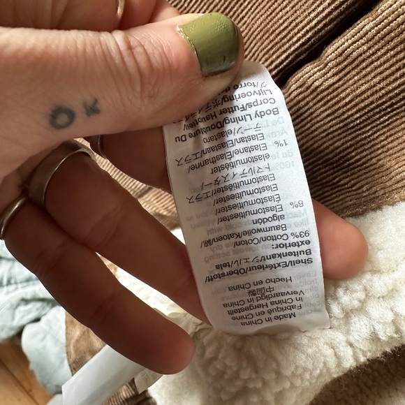 Like New - Madewell Corduroy Sherpa Jacket - Picture 5 of 6